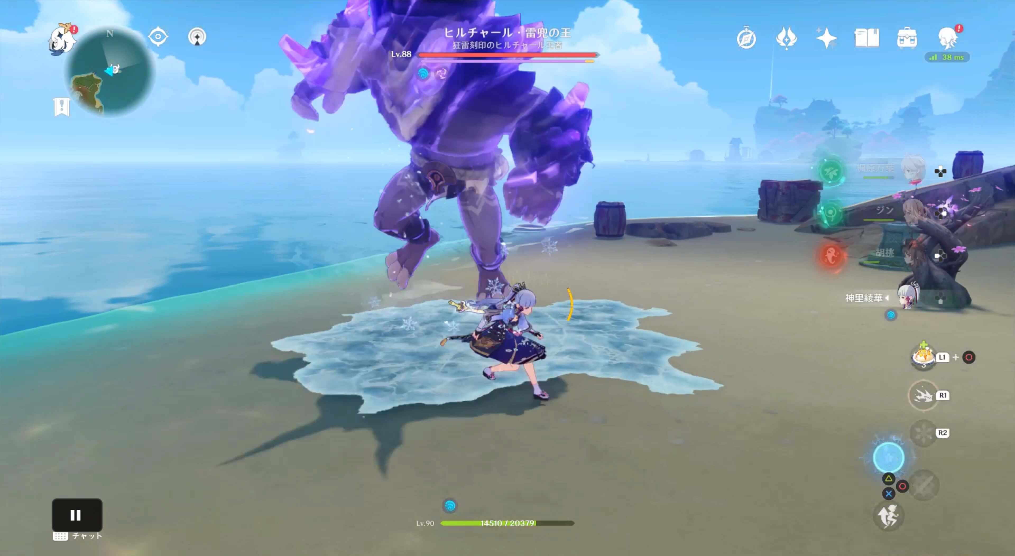 掴みかかり攻撃