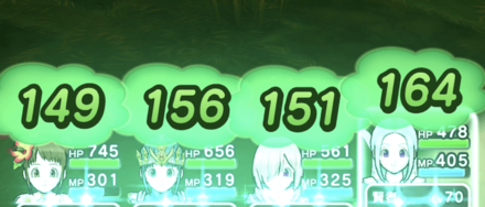 回復魔力500でのエルフの慈愛(錬成前)