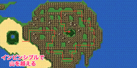 暗黒の洞窟付近 行き方