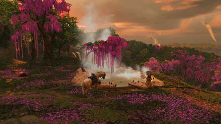 ゴーストオブツシマの千条谷の秘湯