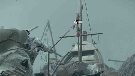 飛道具を使って綱や棒を渡っていく