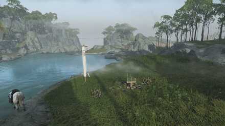 ゴーストオブツシマの龍背山の稽古台