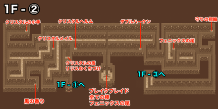 古代の民の迷宮1F②：ピクセルマップ