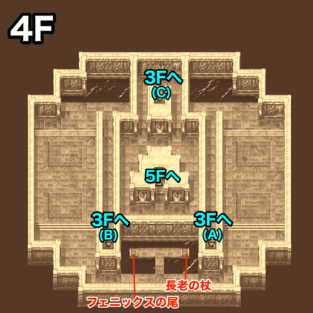 クリスタルタワー4F：ピクセルマップ