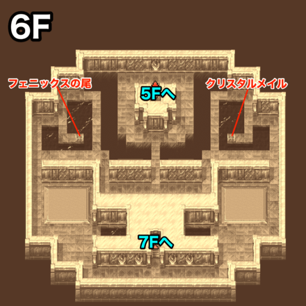 クリスタルタワー6F：ピクセルマップ