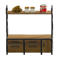 アイアンウッドカップボードのウォルナットの画像