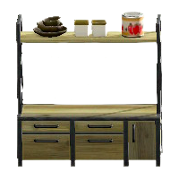 アイアンウッドカップボードのオールドの画像