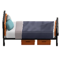 アイアンウッドベッドのチークの画像