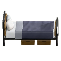 アイアンウッドベッドのウォルナットの画像