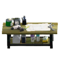 アイアンウッドDIYテーブルのオールドの画像