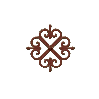 アイアンなドアプレートのブラウンの画像