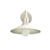 アイアンウォールランプのホワイトの画像