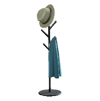 アイアンハンガースタンドのブラックの画像