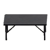 アイアンワークテーブルのブラックの画像