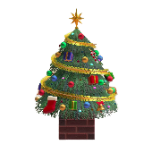 おおきなクリスマスツリーのカラフルの画像