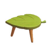 おちばスツールのグリーンの画像