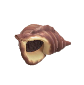 かいがらのスピーカーのブラウンの画像