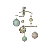 オーナメントのモビールのホワイトの画像