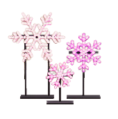 ゆきのイルミネーションのピンクの画像