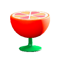 オレンジのサイドテーブルのブラッドオレンジの画像