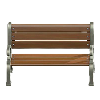 ガーデンベンチのシルバーの画像