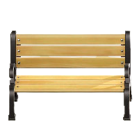 ガーデンベンチのブラックの画像