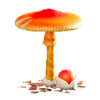 キノコのパラソルのよくあるキノコの画像