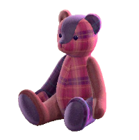 クマのトクダイちゃんのツイードの画像