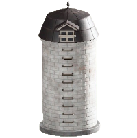 サイロの黒い屋根の画像