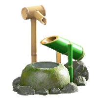 ししおどしの青竹の画像