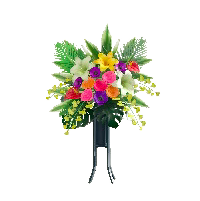 スタンドフラワーのカラフルの画像