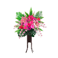 スタンドフラワーのピンクの画像