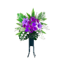 スタンドフラワーのパープルの画像