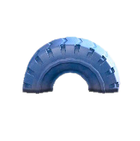 タイヤのゆうぐのブルーの画像