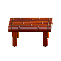 たけのスツールの煤竹の画像