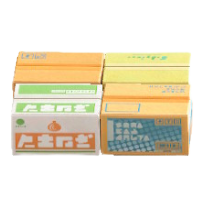 ダンボールテーブルのラベルつきの画像