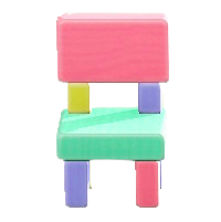 つみきチェアのパステルの画像