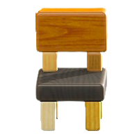 つみきチェアのミックスウッドの画像