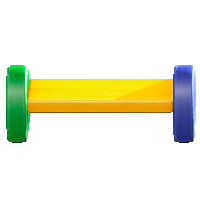 つみきベンチのカラフルの画像