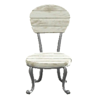 ナチュラルなガーデンチェアのシャビーの画像