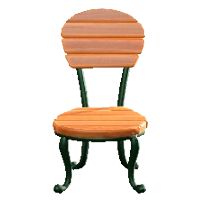 ナチュラルなガーデンチェアのオークの画像