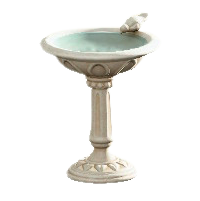 バードバスのホワイトの画像