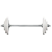 バーベルのホワイトの画像