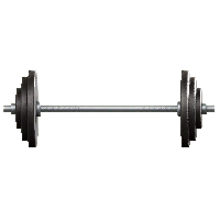 バーベルのブラックの画像