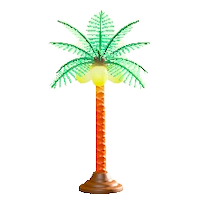 パームツリーランプのナチュラルの画像