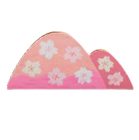 ハリボテのやまの桜の画像