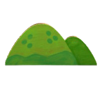 ハリボテのやまの春の画像