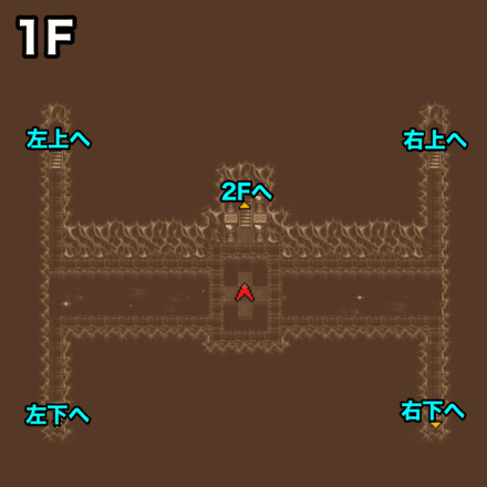 闇の世界1F：ピクセルマップ