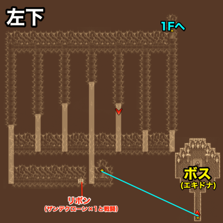 闇の世界左下：ピクセルマップ