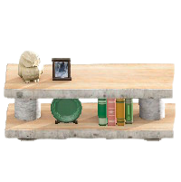 まるたのかざりだなの白樺の画像